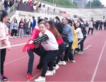 鄭州北大青鳥翔天信鴿2019年春季運動會老師拔河