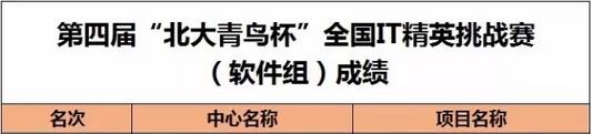 “北大青鳥杯”全國IT精英挑戰賽