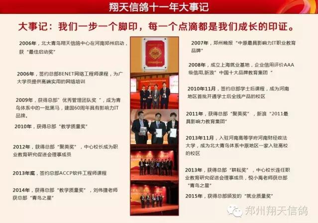 鄭州北大青鳥翔天信鴿2017年元旦晚會節目征集活動開始啦