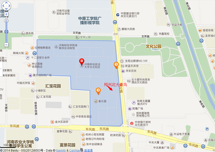 鄭州北大青鳥地址百度地圖